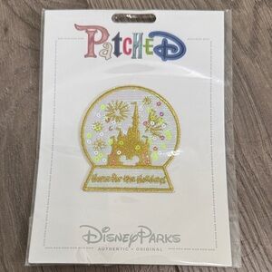 Disney Gold and White Holiday Patch